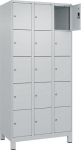 Vakkenkast 3 x 5, voeten 900mm lichtgrijs RAL 7035, lichtgrijs RAL 7035 C+P Evolo Plus