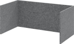 Foldable sound insulation fleece WxH 747x328 mm, grey Hammerbacher FlexWall