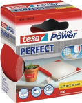 Fabric tape 1-sided self-adhesive W=38 mm, L=2.75 m, red tesa extra Power Perfect