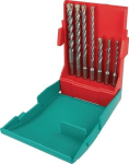 Hamerboor set 7-delige plastic doos Heller Trijet Ultimate SDS-plus