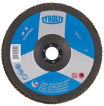 Fächerscheibe Kunststoffträger Ø 125 mm K60 Stahl, Edelstahl Zaflach Zirkonkorund Tyrolit Standard