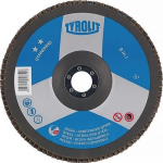 Fächerscheibe Ø 125 mm K80 konisch Stahl Edelstahl ZA Zirkonkorund Tyrolit Standard