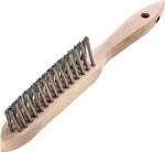 Borstel voor hoeklassen L=290 mm 0,35 mm AfsnijdenL=135 mm 3rhg. Staaldraad Lessmann