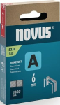 Feindrahtklammer Klammb. 11,3 mm 6 mm 0,75 mm Pack=1800 Stück Novus A Typ 53