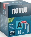 Fine wire clamp Clamp 11.3 mm 10 mm 0.75 mm super hard Pack=5000 pieces Novus A Type 53
