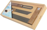 Tischler-Set 300 mm 3-teilig Edelstahl / Nussbaum rostfrei
