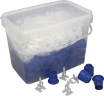 Fliesen-Nivelliersystem 50 Drehknöpfe, 200 Gewindelaschen (2 mm) 100 Keile breit, 1 Zange, Dynamic Sets