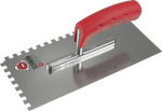 Vlakspaan met zachte handgreep LxB 280x130 mm vertanding 6x6 roestvrij staal Roestvrijstalen dikte 0,7 mm Zwaan