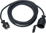Schutzkontaktverlängerung 16 A 230 V 3 x 1,5 mm² 10 m H05RR-F schwarz IP44 Weingärtner