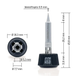Soldeerstift Breedte 0,5 mm 0142PDLF05/SB potloodpunt Ersa