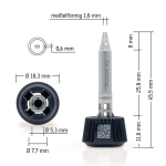 Soldeerstift Breedte 1,6 mm 0142CDLF16/SB Beitelvormige Ersa