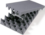 Schuimrubberen inzetstuk voor opvulling Gegolfd schuim blanco, 297 x 210 mm Transpak