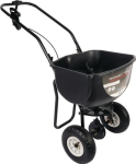 Strooiwagens 20 l zwart plastic met rubberen wielen luchtbanden 10-15 m Talen Gereedschap