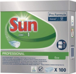Tabs voor de vaatwasser 100 tabs Sun Professional Alles in 1 Eco