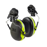 Kapselgehörschutz SNR 32 dB, Warnfarbe, Helmbefestigung 3M Peltor X4P3 X4P3E