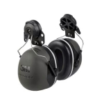 Ear muffs SNR 36 dB, black, helmet attachment 3M Peltor X5P3