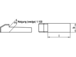 Nasenkeil DIN 6887 16x10x70 mm