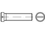 Flachkopfschraube DIN 920-4.8/5.8 M 3x3 mm, verzinkt mit Schlitz