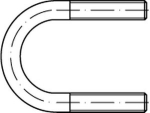Bügelschraube DIN 3570 M 10 NW 20, verzinkt