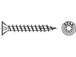 Chipboard screw countersunk head ISR 4.5x50/44 mm, galvanised Small package