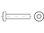 Draadschroef DIN 7985 M 6x16 -T30 mm, gegalvaniseerd Hexalobular socket, kleine verpakking