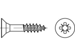 Chipboard screw countersunk head 6x60 mm, galvanised Pozi-Drive