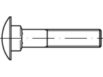 Lock screw DIN 603-4.6 M 8x45 mm, brass