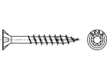 Chipboard screw countersunk head ISR 10x120 mm, galvanised