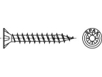 ABC Spax S, verzonken kop 4,5x40 mm, gegalvaniseerd met kopgat