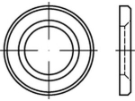 Disc EN 14399-6 round 13 mm, hot-dip galvanised 300HV