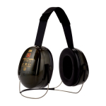 Ear muffs SNR 31 dB, green, neckband 3M Peltor Optime H520B-408-GQ