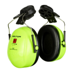 Kapselgehörschutz SNR=30 dB, Warnfarbe, Helmbefestigung 3M Peltor Optime H520P3E-467-GB