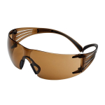 Safety glasses with temples black/brown AF,AS, brown disc 3M SecureFit 400 SF405SGAF-BLA-EU
