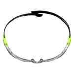 Schutzbrille grüne Bügel, transparente Scheibe 3M SecureFit 500 SF501SGAF-GRN-EU
