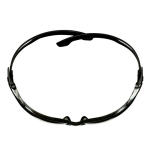 Safety goggles, black temples Silver mirrored discs 3M SecureFit 500 SF509AF-BLK