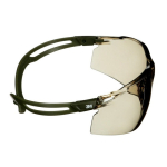 Safety goggles Dark green temples, light brown disc 3M SecureFit 500 SF528SGAF-DGR-EU