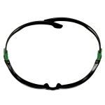 Safety goggles green/black temples, grey lens IR3.0 3M SecureFit 500 SF530ASP-GRN-EU