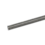 As met trapeziumvormige schroefdraad GN 103-16X4-500-LH-ST