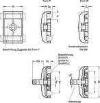 Lateral guide clamps GN