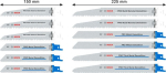 Säbelsägeblattsatz Pro Demolition Blade Bi-Metall harte Zähne 12 tlg. Bosch 2.607.011.821