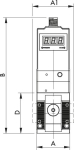Präzisions-Proportionaldruckregler BG 1, ohne Buchsen, ferngesteuert p1 = max. 11 bar, 146621 Serie Syntesi