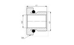 Reduziernippel Serie NonPlusUltra G 1/2 AG, G 3/8 IG, SW24 Edelstashl 1.4408