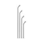 Verlängerungsrohr gebogen 150 mm Aluminium