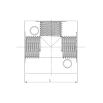 T-Verteiler IG 1/8", SW16 Aluminium