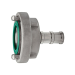 Zuig- en drukkoppeling, draaibaar 19 mm doorvoer, Storz 25-D, LW 100 Roestvrij staal V4A