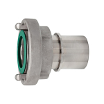 Zuig- en drukkoppeling 25 mm doorvoer, Storz 25-D, LW 25 Roestvrij staal V4A