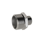 Dubbele nippel, reduceer AG R1.1/4" R 1" SW 43 Roestvrij staal 1.4408