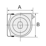 Slanghaspel voor perslucht/water 10 x 6,5 mm, L=15 m 15 bar max. 60 °C