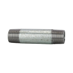 Pijp dubbele nippel gegalvaniseerd AG/AG 2,1/2" x 180 mm Gegalvaniseerd staal