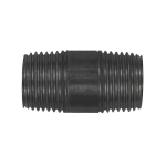 Pijp dubbele nippel gegalvaniseerd AG/AG 2" x 40 mm Zwart staal